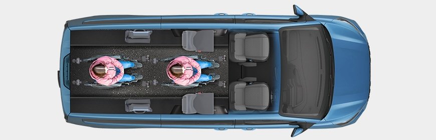 Twin L2 rozvržení: 6 Sedadel | 2 Invalidní vozík