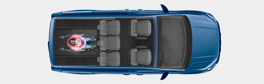 RSX L2 rozvržení: 5 Sedadel | 1 Invalidní vozík