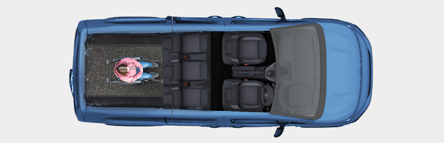 RS rorvržení: 5 sedadel a 1 vozík