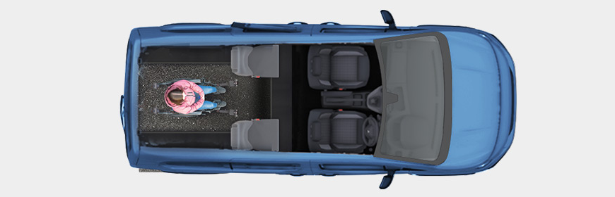 RE L1 rozvržení: 4 Sedadel | 1 Invalidní vozík